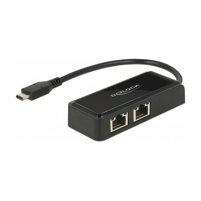 DeLOCK 63927 Adaptador de red USB Type-C™ 2 x RJ45 Gigabit LAN DeLOCK 63927 Adaptador de red USB Type-C™ 2 x RJ45 Gigabit LAN