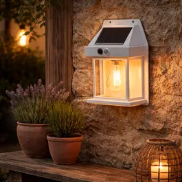 Asalite Aplique Solar LED ASAL-0289 3W 3000K 100Lm IP44 con Sensor PIR Blanco