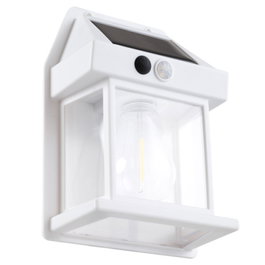 Asalite Aplique Solar 3W 3000K 100Lm con Sensor PIR - Blanco