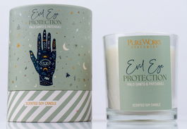 DKD Home Decor Esot3 Vela Azul Mostaza Rosa Turquesa 8 x 10 x 8 cm (8 Unidades) Cera Parafina Cristal