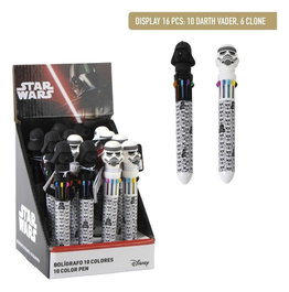 Cerdá Star Wars Bolígrafo 10 colores Expositor (16 unidades)