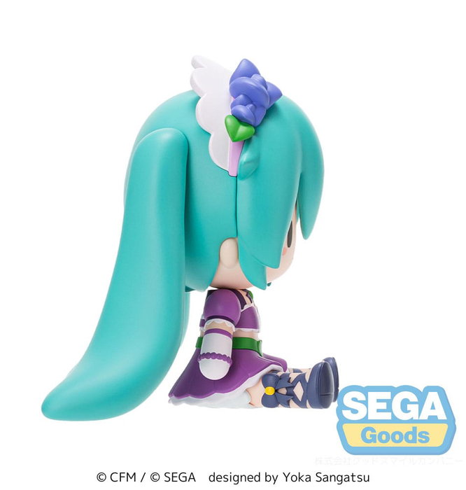 Character Vocal Series 01: Hatsune Miku Figura Fuwa Petit Chibi PVC Hatsune Miku x Love and Berry Dress Up and Dance! Sparkly Purple 8 cm