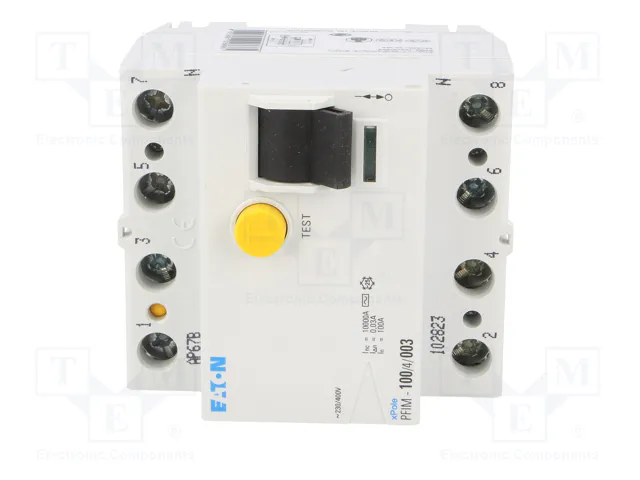EATON ELECTRIC Interruptor Diferencial PFIM 100A 30mA 4 Polos