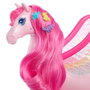 Mattel Caballo Pegaso de Barbie Un Toque de Magia con Luces y Sonidos, Perrito Mágico y Accesorios