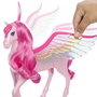 Mattel Caballo Pegaso de Barbie Un Toque de Magia con Luces y Sonidos, Perrito Mágico y Accesorios