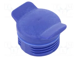 HARTING Tapa de protección azul para conector macho IP67, IP6K9K