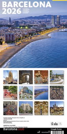 TRIANGLE POSTALS Calendario de Pared 2026 Barcelona-1 (Barceloneta) 16x16 cm