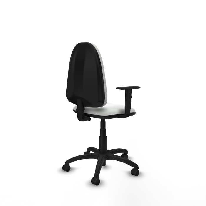 PIQUERAS Y CRESPO Silla de oficina Aýna Blanca con Brazos 1D