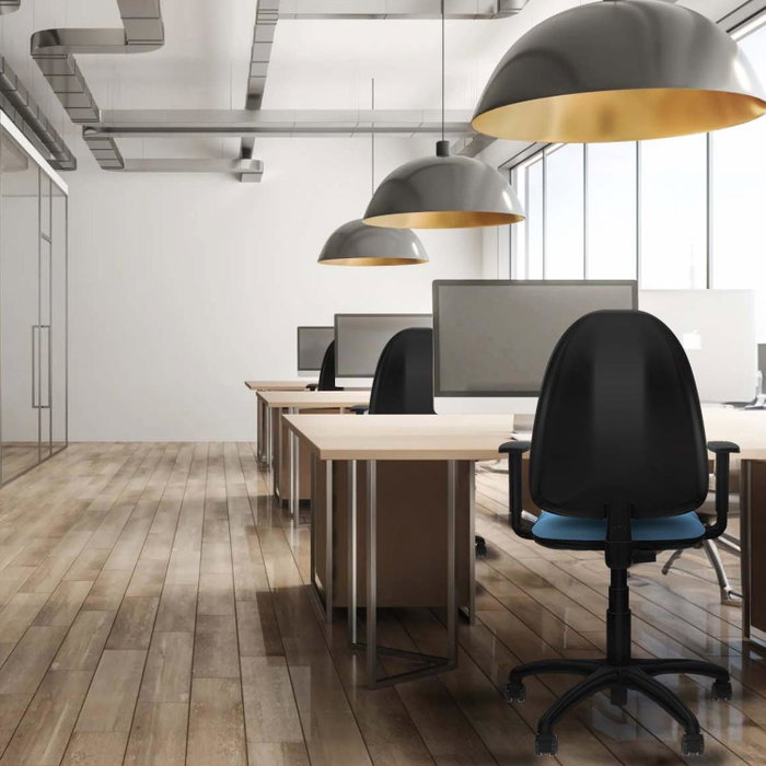 PIQUERAS Y CRESPO Silla de oficina Aýna Blanca con Brazos 1D