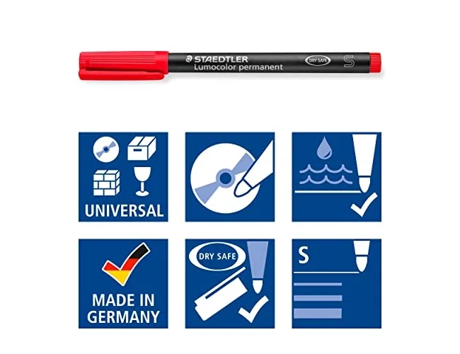 Staedtler Lumocolor Rotulador Permanente Verde Punta Superfinas 0,4 mm