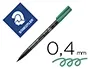Staedtler 313-5 Rotulador Lumocolor Retroproyeccion Permanente Punta Fibra Super Fina Redonda Verde 0.4 mm