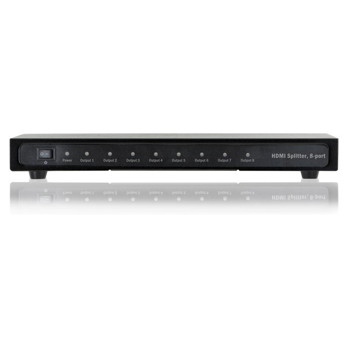 Digitus Splitter HDMI 1x8 225MHz 3D negro