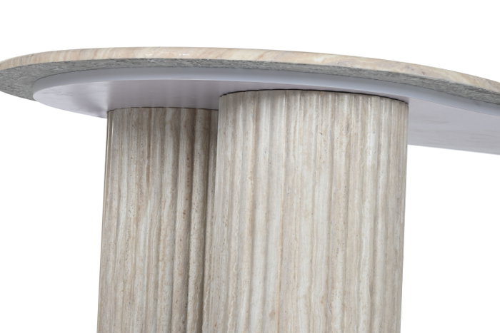 DKD Home Decor Mesa de Centro Granito y MDF Símil Mármol Beige DKD Home Decor Mesa de Centro Granito y MDF Símil Mármol Beige