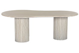 DKD Home Decor Mesa de Centro Granito y MDF Símil Mármol Beige