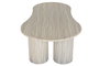 DKD Home Decor Mesa de Centro Granito y MDF Símil Mármol Beige