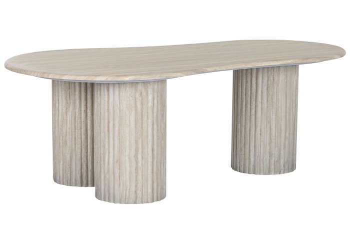 DKD Home Decor Mesa de Centro Granito y MDF Símil Mármol Beige DKD Home Decor Mesa de Centro Granito y MDF Símil Mármol Beige