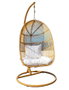 DKD Home Decor Sillón Colgante de Ratán Sintético con Base y Cojines