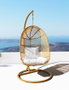 DKD Home Decor Sillón Colgante de Ratán Sintético con Base y Cojines