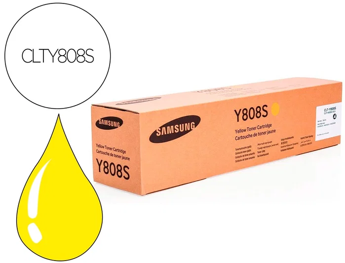 HP Samsung CLT-Y808S/ELS Cartucho de Tóner Amarillo Standard HP Samsung CLT-Y808S/ELS Cartucho de Tóner Amarillo Standard