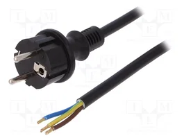PLASTROL Cable de alimentación H05VV-F 3x2,5mm2 2m