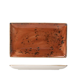 Steelite Fuente Rectangular 27x17 cm, Craft Terracota en Vitro Porcelana para Vajilla (Set de 6)