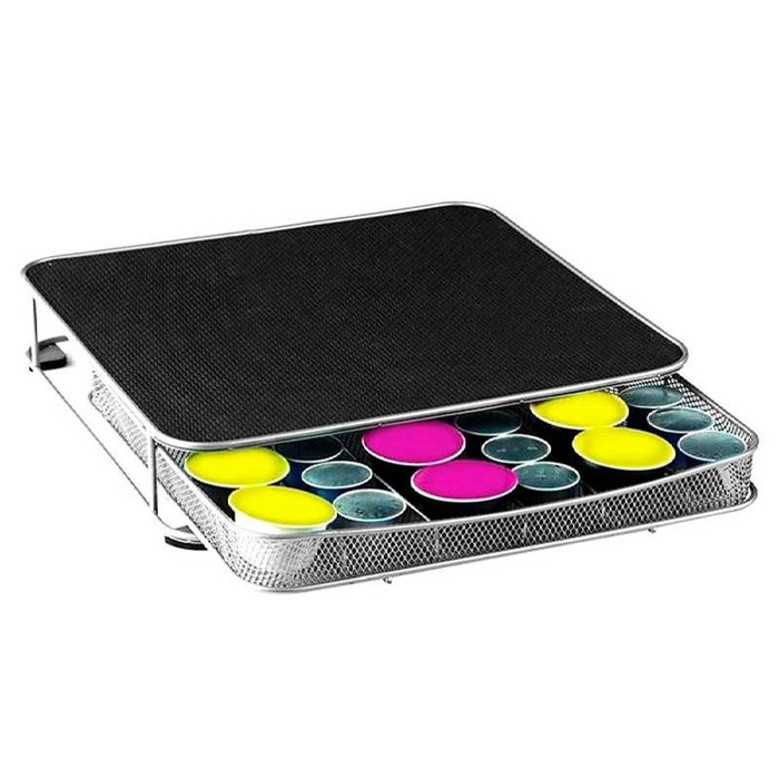 Mesa-cajon para capsulas de cafe