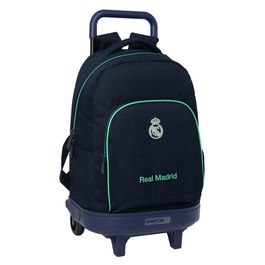 Safta Mochila Grande con Ruedas Compact Extraible Real Madrid 2ª Equipacion 25/26 33x45x22cm