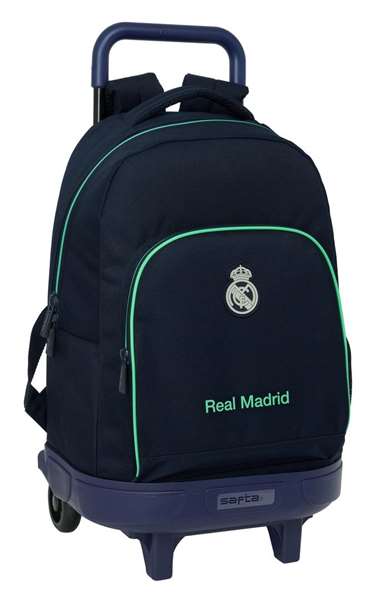 Safta Mochila Grande con Ruedas Compact Extraible Real Madrid 2ª Equipacion 25/26 33x45x22cm Safta Mochila Grande con Ruedas Compact Extraible Real Madrid 2ª Equipacion 25/26 33x45x22cm