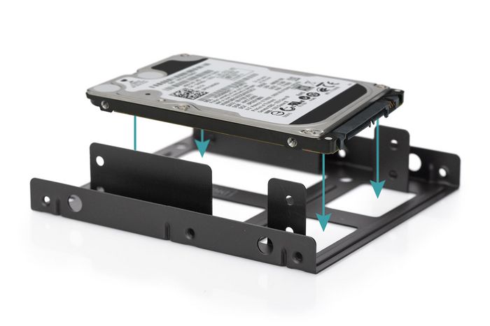 Digitus Kit de montaje Dual SSD/HDD 2.5 a 3.5 en metal negro