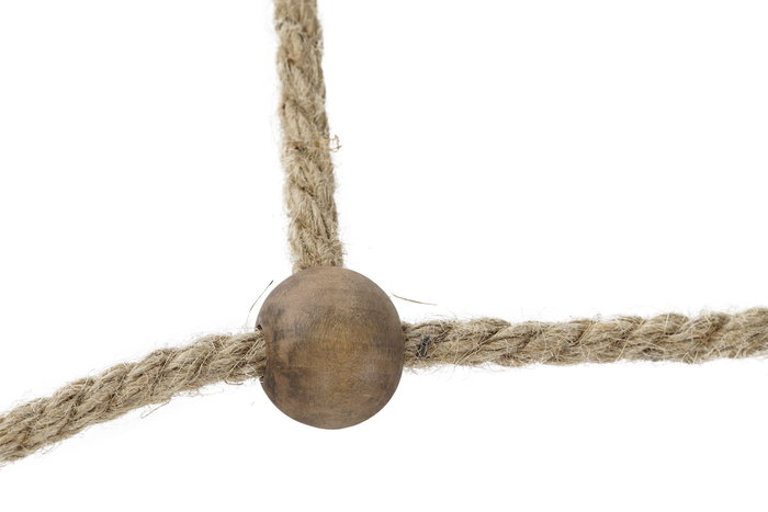 DKD Home Decor Juego 3 en Raya Gigante Natural Madera Fibra 25 x 6 x 30 cm