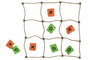 DKD Home Decor Juego 3 en Raya Gigante Natural Madera Fibra 25 x 6 x 30 cm
