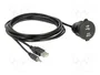 DeLOCK 85719 Cable USB de 2 m con conector USB tipo A y Jack 3,5 mm