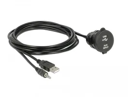 DeLOCK Cable USB A a USB A de 2 m, Negro