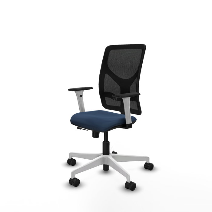 PIQUERAS Y CRESPO Silla de oficina Motilla Azul marino y Negro PIQUERAS Y CRESPO Silla de oficina Motilla Azul marino y Negro