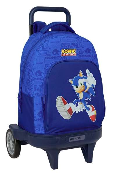 Safta Mochila Grande con Ruedas Compact Evolutiva Extensible Sonic 33x45x22cm Safta Mochila Grande con Ruedas Compact Evolutiva Extensible Sonic 33x45x22cm