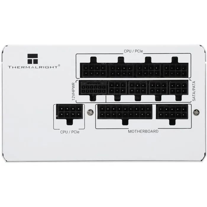 Thermalright TG1000 Fuente de Alimentación PC 1000W 80 Plus Gold ATX 3.0 Modular PCI-E 5.0 Color Blanco