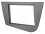 ACV Bastidor de montaje de radio para Seat Leon 2 DIN, antracita