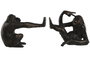 DKD Home Decor Set de 2 Sujetalibros de Resina Diseño Mono Marrón y Dorado