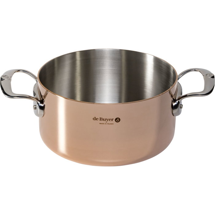 De Buyer Prima Matera Olla para salsas de cobre y acero de 20 cm De Buyer Prima Matera Olla para salsas de cobre y acero de 20 cm