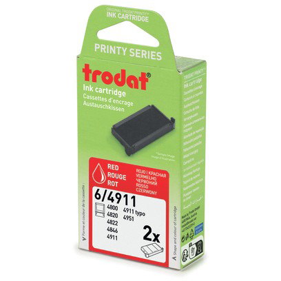 Trodat Almohadilla de recambio Printy 4911/6 Rojo