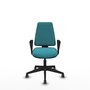 PIQUERAS Y CRESPO Silla de oficina Elche color Turquesa con mecanismo Asincro