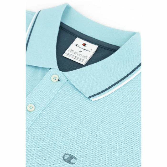 Polo de Manga Corta Hombre Champion Azul
