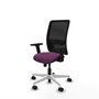 PIQUERAS Y CRESPO Silla de oficina Zulema con mecanismo Sincro, Morado y Negro