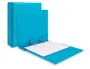 Liderpapel Carpeta A5 de 2 anillas redondas 40 mm Azul