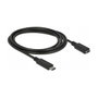 DeLOCK 85534 Cable de extensión USB Type-C™ 1,5 m 10 Gbps