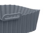 Kinvara Molde Cuadrado de Silicona para Freidora de Aire, 23x20.5x6 cm, Gris (Set de 12)