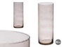 Giftdecor Jarrón Cilindro de Cristal Gris 15cm x 40cm