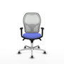 PIQUERAS Y CRESPO Silla de oficina Jorquera Azul claro y Blanco