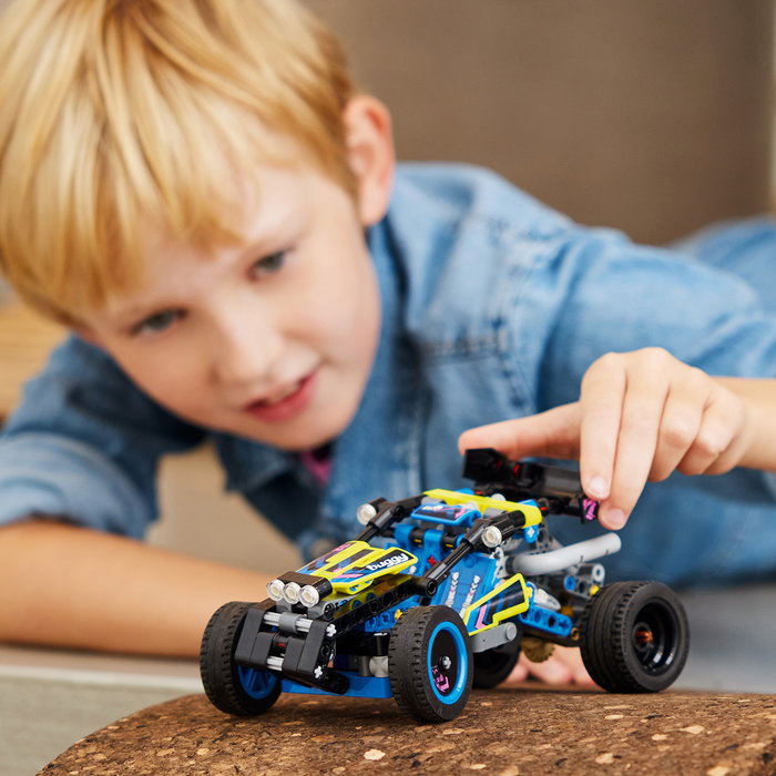 LEGO 42164 Technic Buggy de Carreras Todoterreno para Niños +8 Años, Juguete de Construcción con Suspensión y Motor de 4 Cilindros