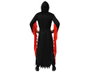 Disfraz Asesino Hombre Adulto para Halloween con Máscara Blanca y Túnica Negra, Talla XL